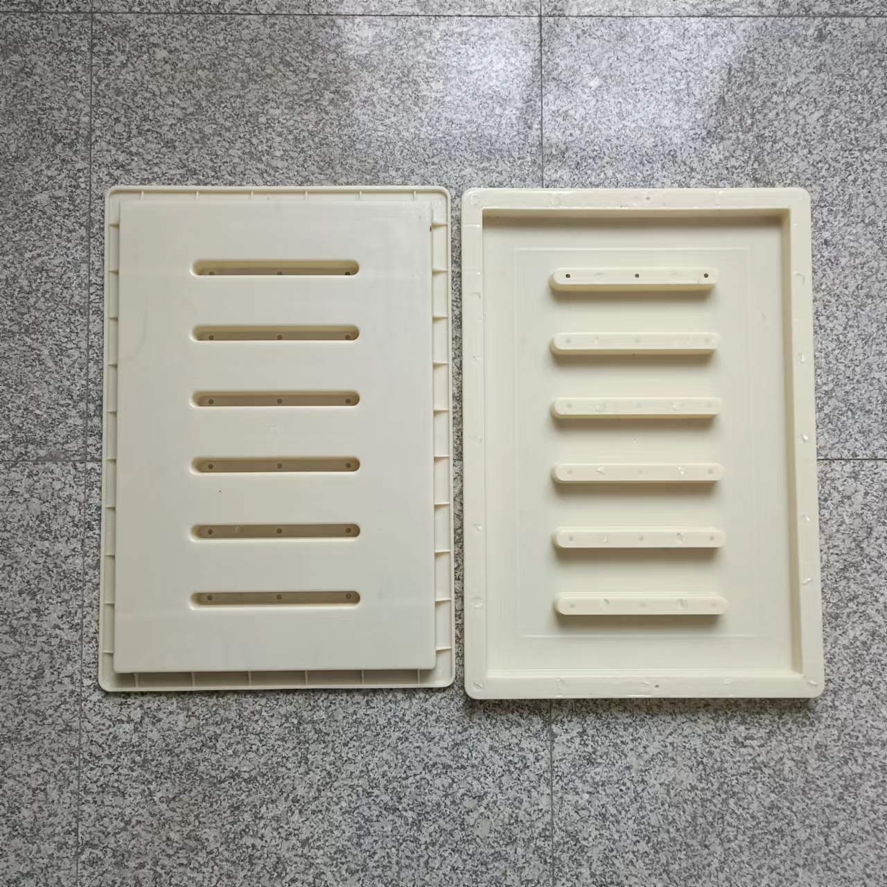 六孔雨水蓋60x40x3 RPC預(yù)制ABS材質(zhì)下水蓋板模具